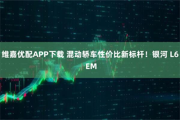 维嘉优配APP下载 混动轿车性价比新标杆！银河 L6 EM